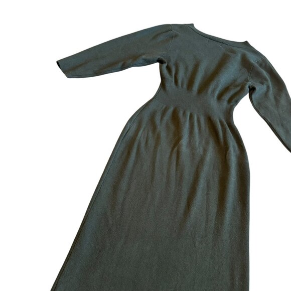 Modern Citizen Green Sweater Dress Off-Shoulder Long Sleeve Stretch Size Medium - Picture 10 of 12